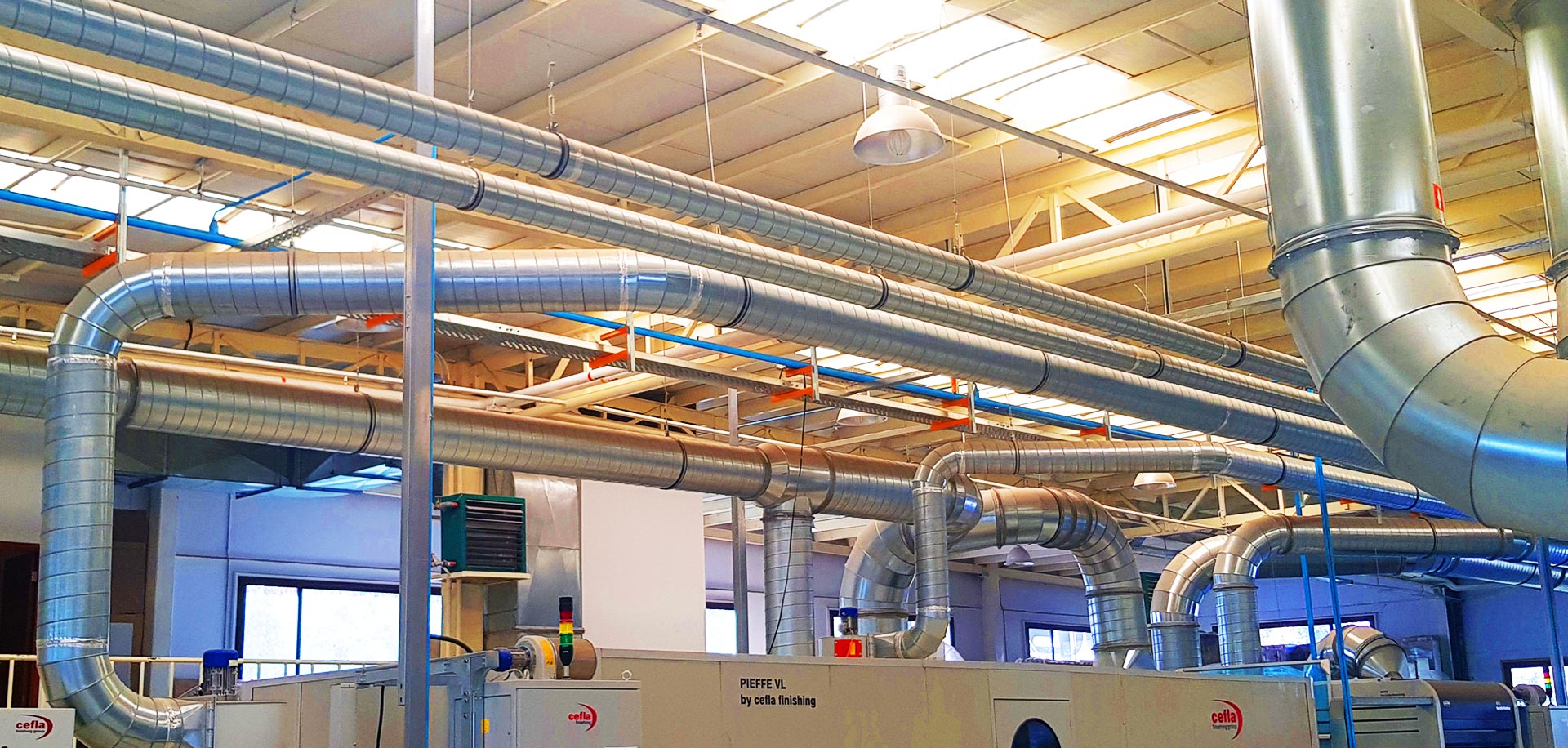 عکس داکت کشی و شبکه تقسیم هوا الکا